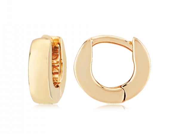 Extra-Small Gold Huggie Earrings by Carla Corporation